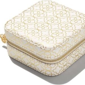 Kendra Scott White and Gold Cosmetic Case